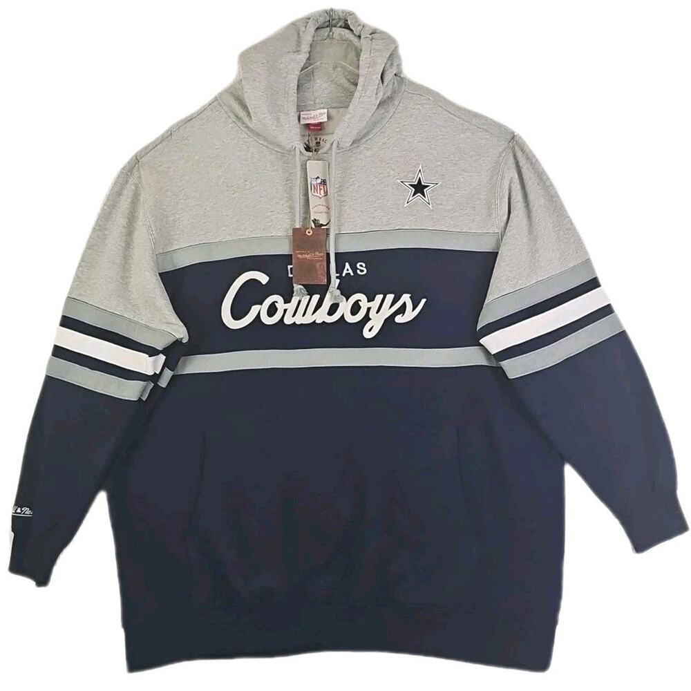 Dallas Cowboys ~Men's Size 4XL~ Mitchell Ness Big Tall Sweatshirt Hoodie NWT.